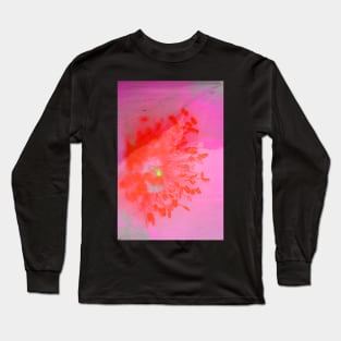 Pink Flower Abstract Long Sleeve T-Shirt